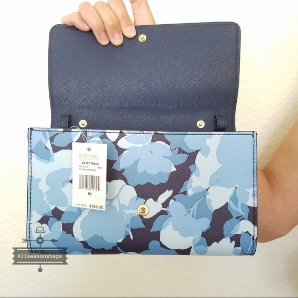 NWT Michael Kors Jet set travel floral crossbody - Picture 7 of 8